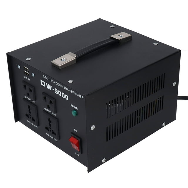 Step Up Voltage Converter, Multiple Protection Practical Voltage Converter Transformer Single Phase 110V 220V 5V Output 3000W For Hair Dryer