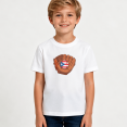 thumbnail image 2 of Boys Graphic Tees Puerto Rico Baseball Glove Kids T Shirt Sports 100% Cotton Short Sleeve Soft Tops 4-13Y, 2 of 5