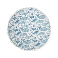 thumbnail image 1 of Tapete de Actividad para bebé, Estampado de Ballena, decoración de guardería oceánica para niños y niñas, Piso de Barriga, decoración de guardería oceánica, 40 x 40 Pulgadas, 1 of 9