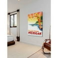 thumbnail image 3 of "Travel Poster Michigan" Painting Print on Wrapped Canvas, 3 of 7