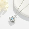 thumbnail image 2 of Midir&Etain Rose Necklace 925 Sterling Silver Moonstone Rose Blossom Pendant Jewelry Gift for Wife Mother and Lady, 2 of 7