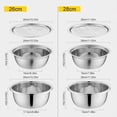 thumbnail image 5 of YUSUIYI Grating and Slicing Bowl,3 in 1 Germany Multifunctional Stainless Steel Basin with Drain Basket for Vegetables, 5 of 7