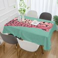 thumbnail image 2 of Yayeee Tablecloths 60" x 120" Rectangle Wrinkle Resistant Party Table Cover, Big Pink Cheetah, 2 of 8