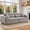 Black&White, variant on FunMay Woven Chenille Striped Compact Sofa, White & Sage