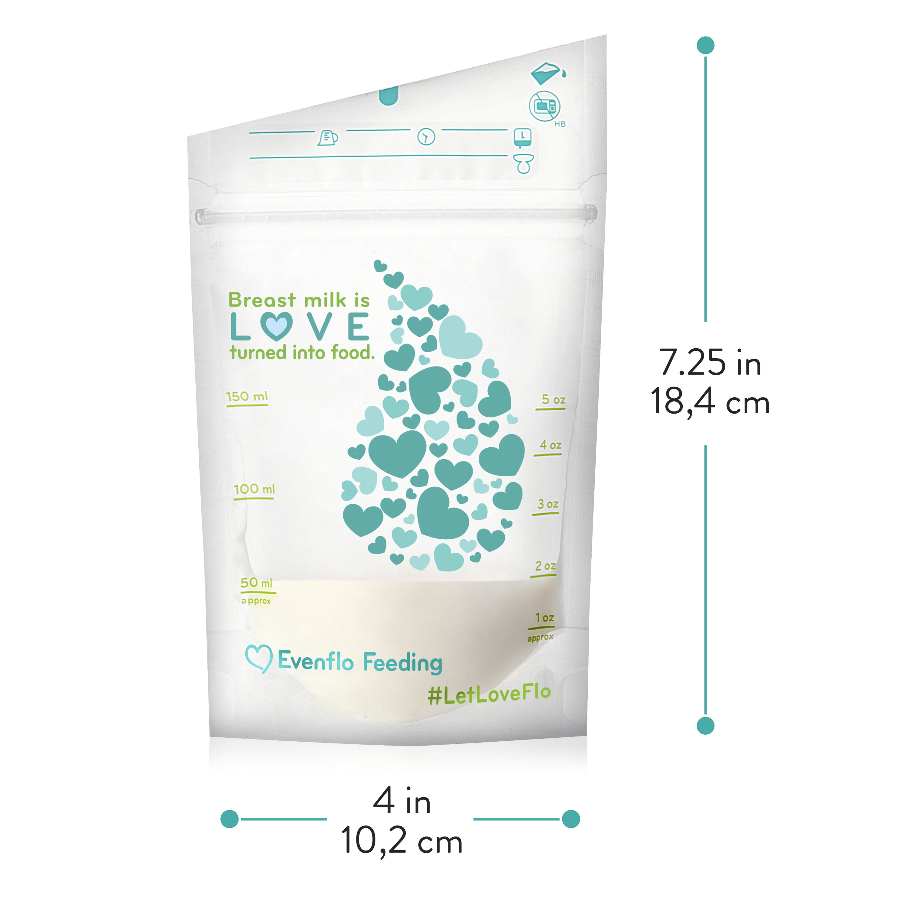 Evenflo Advanced Breast Milk Storage Bags - 100 Count