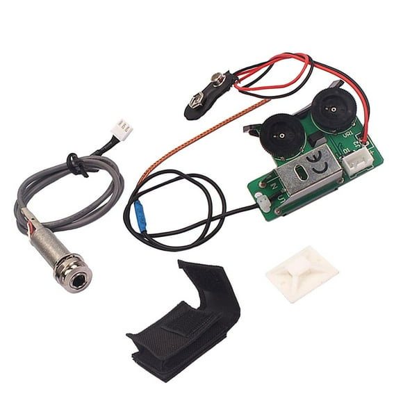 Preamplificador de 2 Banda Sunnimix Piezo Pickup EQ para Guitarra Folk Instrumento