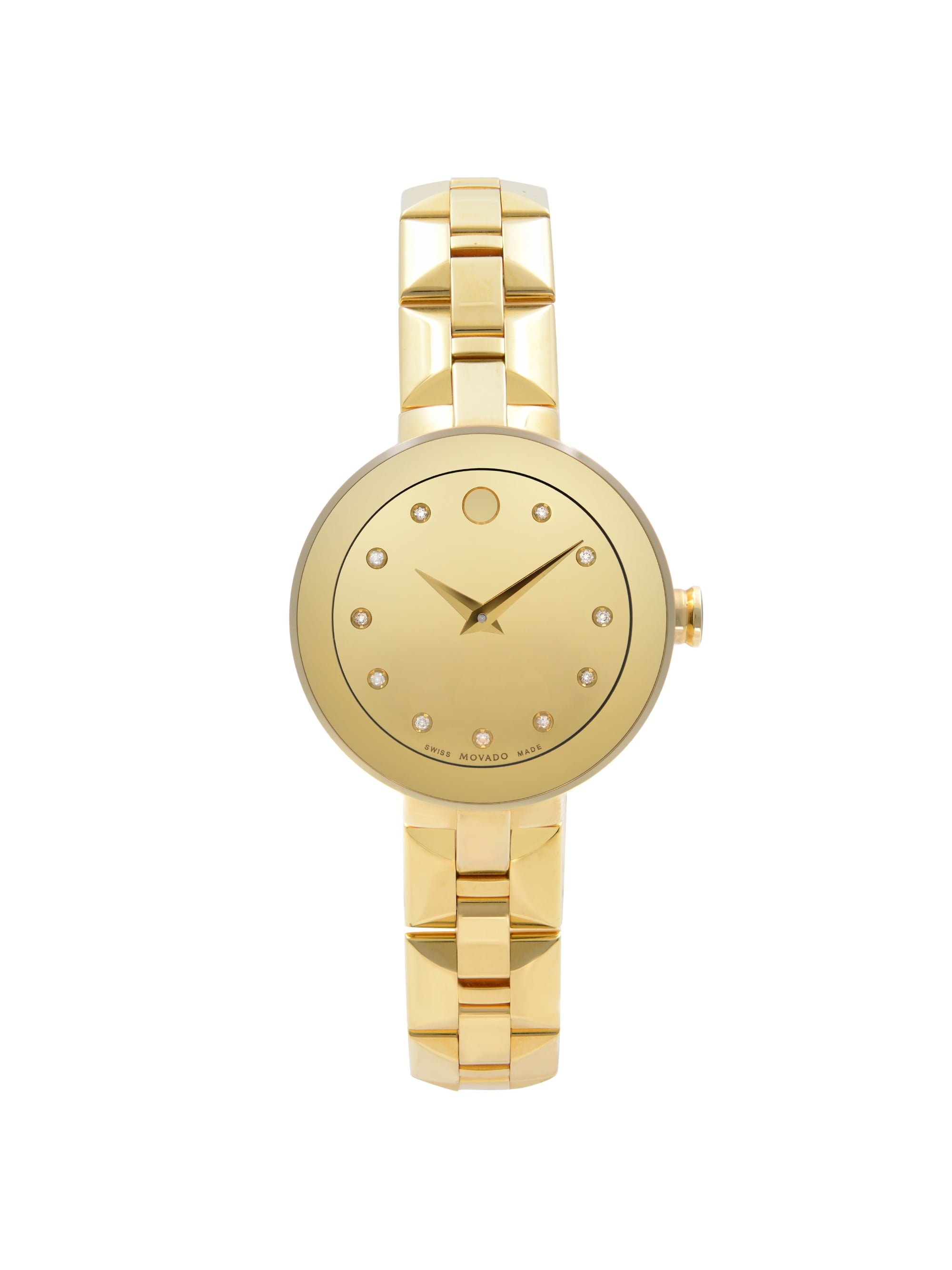 knee length dresses for ladies Movado Kara Black Dial Ladies Dress Watch 0606948 – pass the watch main image 1