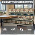 thumbnail image 4 of XYZCANDO Horse Geometric Pattern RV Dinette Cushions Aztec Style Universal RV Accessories Comfortable Couch Cushion Covers Washable Loveseat Sofa Chair Cover Furniture Protector Stretchable Gift, 4 of 7