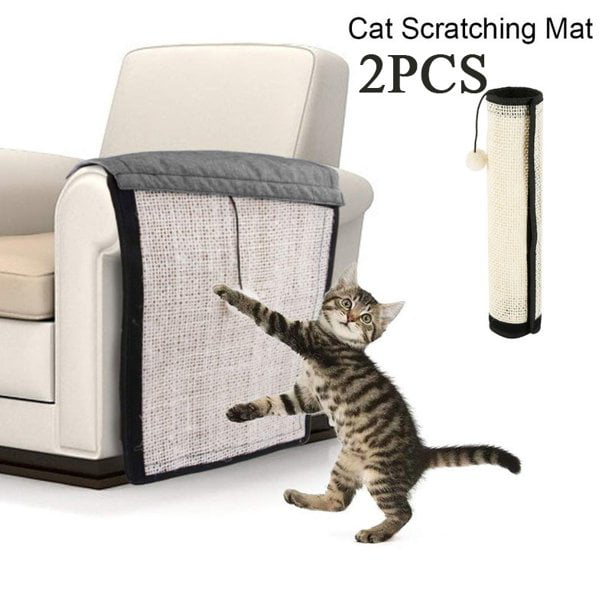 2Pcs Pet Cat Scratch Guard Mat Post Furniture Sofa Protector Home Anti-scratch 