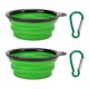 thumbnail image 3 of Cuenco plegable para mascotas, 2 cuencos plegables para perros, plato de comida de silicona para mascotas, plato de alimentación plegable para mascotas elaborado con cuidado, 3 of 8