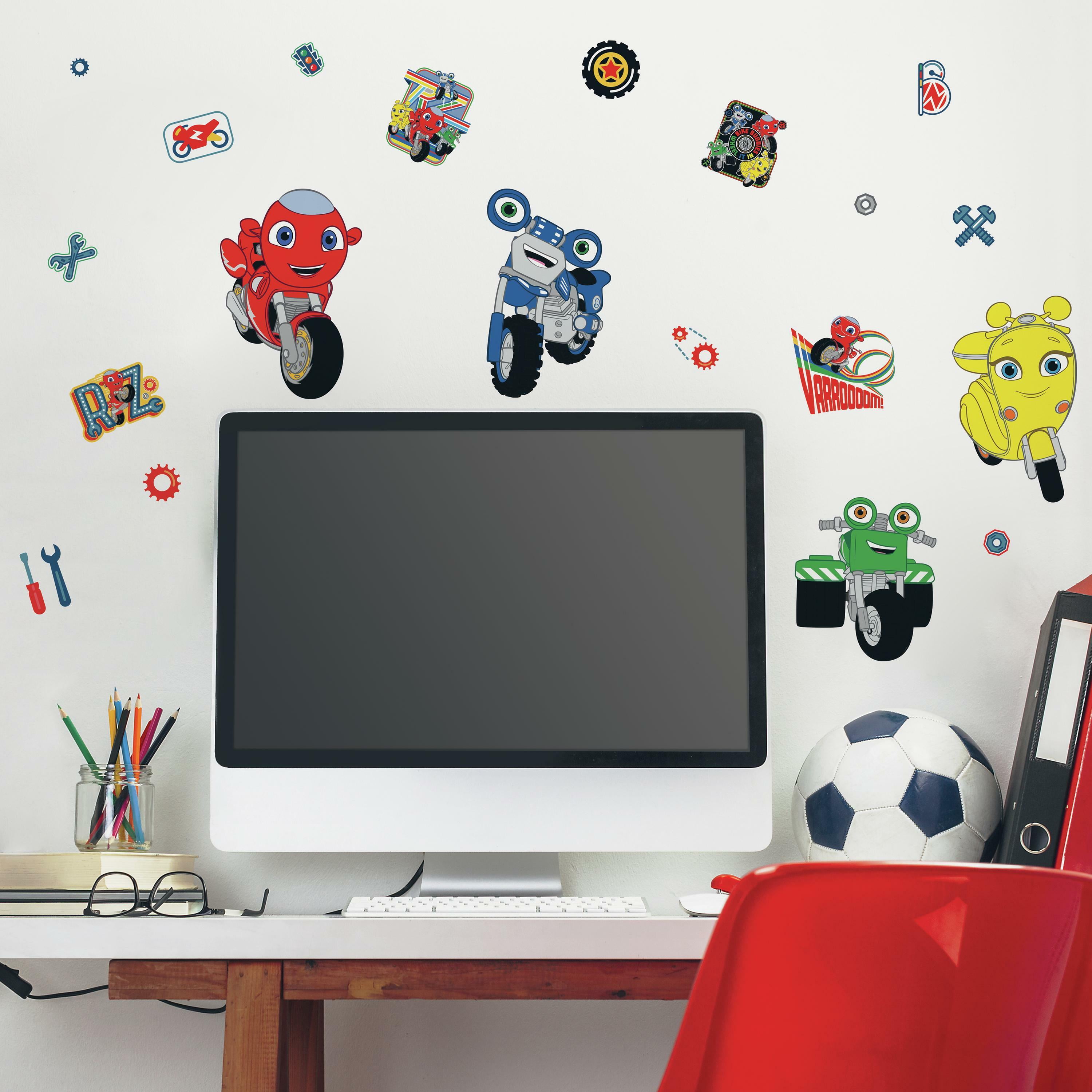 RoomMates Ricky Zoom Peel and Stick Wall Decals, Multicolor, 8.29 ins x 12.27 in