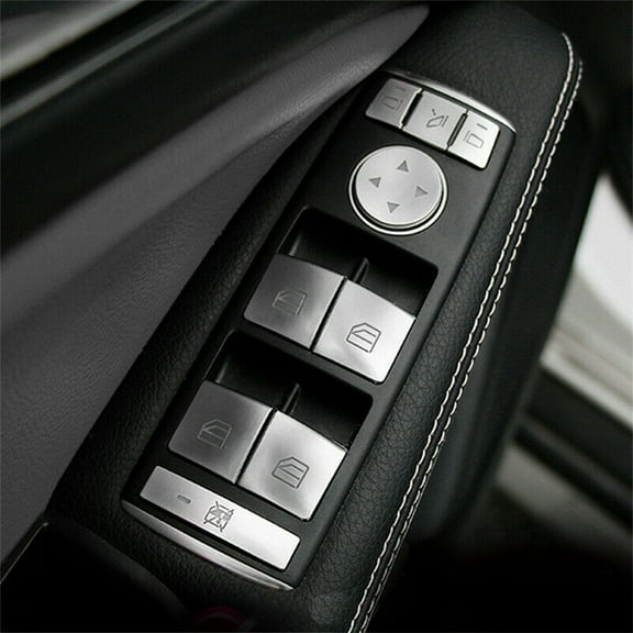 Car Door Armrest Window Switch Button Cover Trim For Mercedes Benz E C-Class GLK