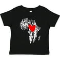 thumbnail image 3 of Inktastic Black History Month Ink Print African Heart Boys or Girls Toddler T-Shirt, 3 of 5