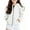 White, variant on Byoo Toddler Girls Zip Up Jacket Solid Color Hooded Sweatshirt with Pocket Kids Warm Casual Outerwear Coat