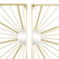 thumbnail image 4 of CosmoLiving by Cosmopolitan Gold Metal Half Moon Mirror Geometric Wall Decor with Gold Frame (2 Count), 4 of 7