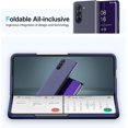 thumbnail image 5 of Compatible with Samsung Galaxy Z Fold 5 5G Case Mirror Leather Cover Wallet Slim Clear S-View Shockproof Thin Cover with Kickstand Anti-Scratch Protective Phone Case for Samsung Z Fold 5 5G, 5 of 14