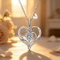thumbnail image 6 of Lysro Love Pendant Necklace for Women ，Personalized Birthstone Zirconia Jewelry, Rose Tree Trunk Heart Design, Gift for Mom Wife Daughter, 6 of 6