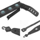 thumbnail image 5 of Correa de guitarra de cuero con doble costura de 3 pulgadas, ajustable Negro, 5 of 7