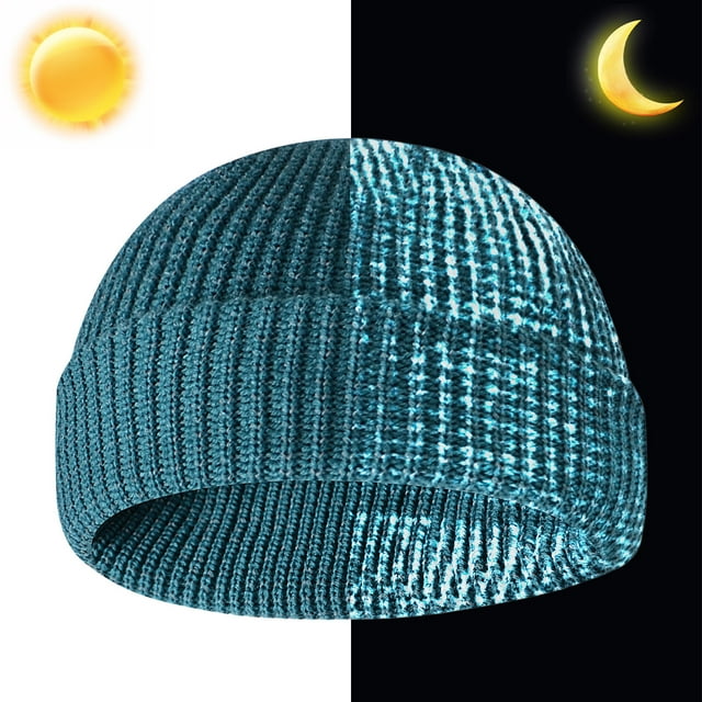 EGNMCR Reflective Beanie Beanie 2.0-Unisex Knitted Hat Stay Warm And Visible hat cap