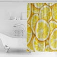 thumbnail image 4 of Small Stall Shower Curtain 36x72 Inch Narrow Half Size Summer Lemon Bath Curtains Bathroom Decor Modern Oil Painting Yellow Fruits Waterproof Fabric Shower Curtain Set with Hooks 36 Inch, 4 of 6