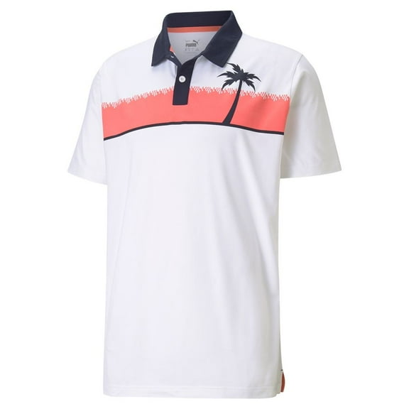 Puma Mens  Cloudspun Hana Polo - 59954601 - Bright White - S
