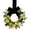 E, variant on Mini Halloween Wreath 8.7" Artificial Black Grapevine Wreath with Floral, Boxwood and Velvet Bow Gothic Small Cabinet Canlde Rings Wreaths for Festival Home Table Centerpiece Window Decor, A