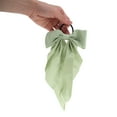 thumbnail image 4 of Unique Bargains 1 Pc Fashionable Solid Bow Ribbon Hair Elastic Band for Home Green, 4 of 5