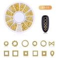 thumbnail image 1 of Décorations de Manucure Rivet Lune Étoiles Japonais Ajouré en Alliage Rivet Décoratif pour Ongles, 1 of 7