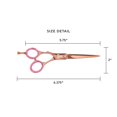 thumbnail image 2 of LMHF Shear Xpressions 5.75" Left-Handed Professional Stylist Hair Cutting Scissors Japanese Stainless Steel Shears, Lefty, Hey Rosie, 2 of 5