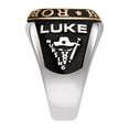 thumbnail image 3 of Order Now for 2025 Graduation, Freestyle Men's Silver Double Row Class Ring Sterling Silver, Personalized, High School or College Graduation, 3 of 5