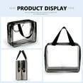 thumbnail image 4 of Large Capacity Clear Travel Toiletry Cosmetic Bag Multifunctional Makeup Bags Transparent PVC Storage Organizer, 4 of 19
