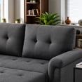 thumbnail image 4 of Cosmic Homes Sectional Sofa Bed with Storage Chaise & USB Ports Grey, Pull-Out Couch for Living Room, 4 of 7