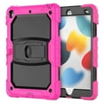 thumbnail image 1 of iPad 10.2 Case (9th/8th/7th Generation, 2021/2020/2019 Release), Dual Layer Shockproof Heavy Duty Rugged Hybrid Kickstand Protective Cover with Shoulder Strap & Pencil Holder, Rose, 1 of 7