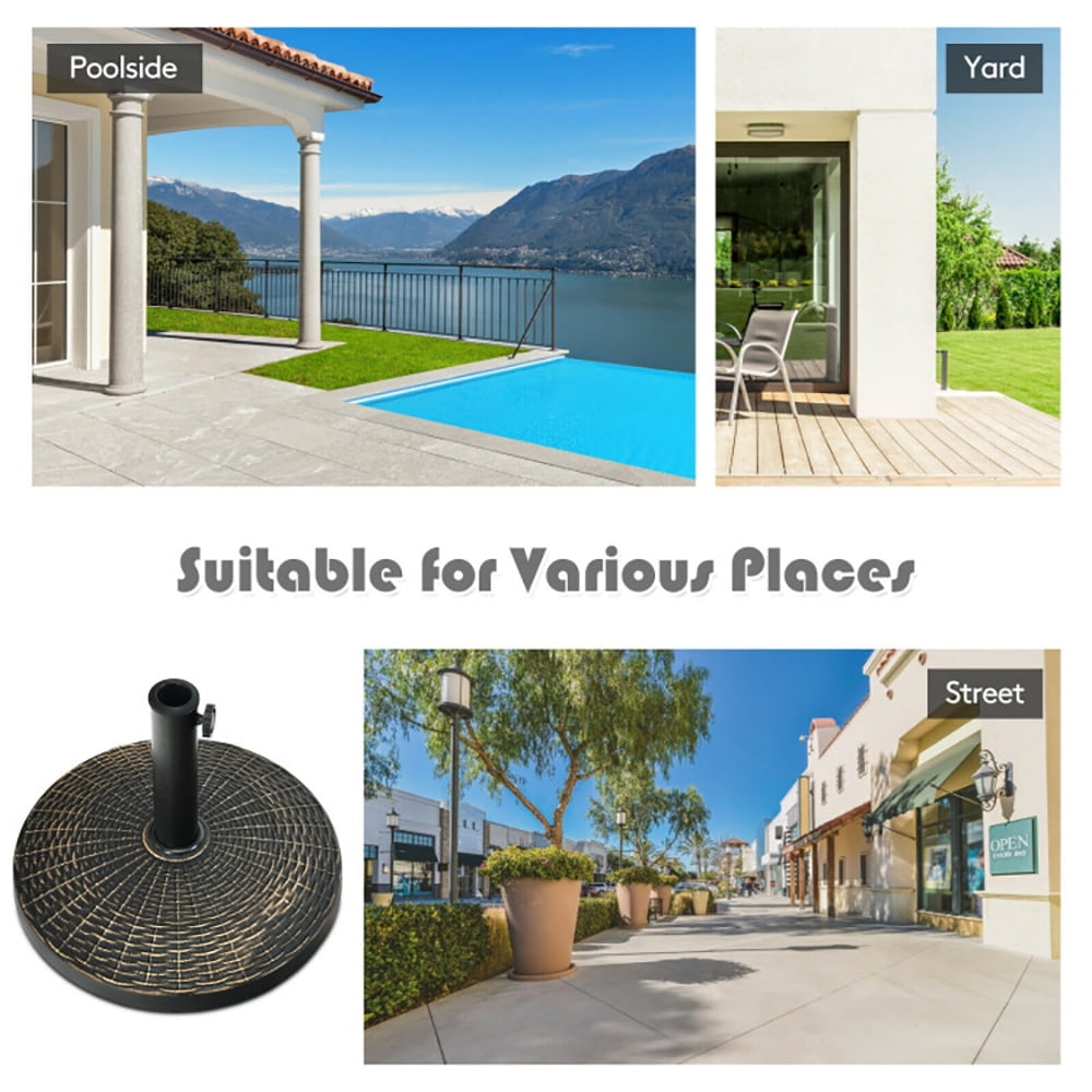 Aimee Lii 27 lbs Patio Market Umbrella Base Stand, Outdoor Umbrella Base Aimee Lii 27 lbs Patio Market Umbrella Base Stand, Outdoor Umbrella Base