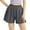 Gray, variant on BLVB Women's Athletic Shorts with Pockets High Waisted Stretch Running Bermuda Shorts for Women Walking Workout Casual
