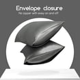 thumbnail image 6 of Satin Pillow Case,2 Pack Satin Standard Silky Pillowcase for Hair and Skin,Satin Pillowcase Set of 2,20x26,Dark Grey, 6 of 8