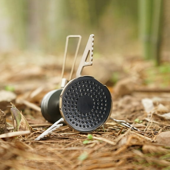 Raindrops 1Pcs Aluminium Alloy Mini Backpacking Stove with Folding Design