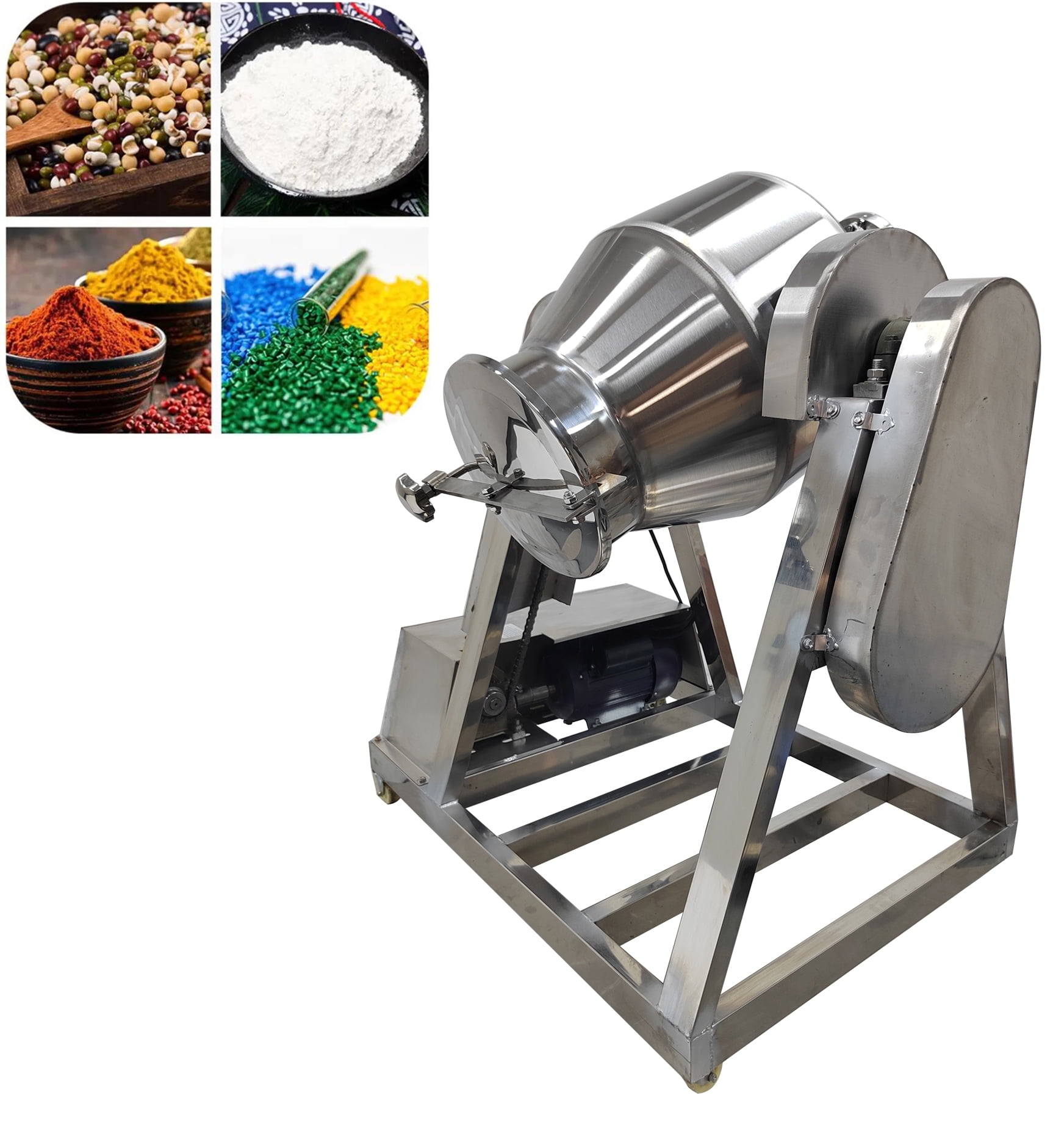 30L 304 Stainless Steel Drum Mixer Drum Blender Mixing Machine