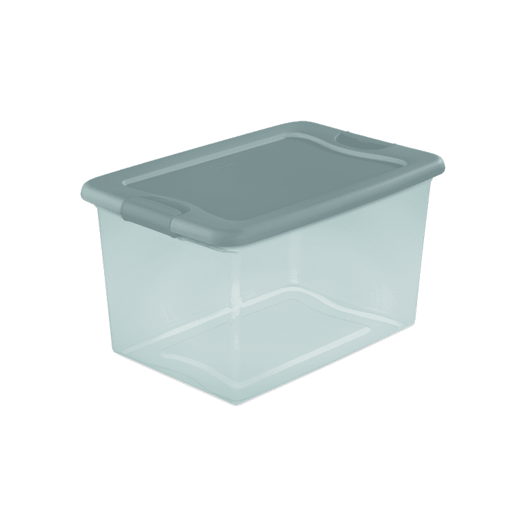 Sterilite 116 Quart Ultra Latching Storage Tote Box Container Clear, 8-Pack