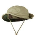 thumbnail image 4 of Big Size Camouflaged Brim Cotton Washed Bucket Hat - Khaki 2XL-3XL, 4 of 5