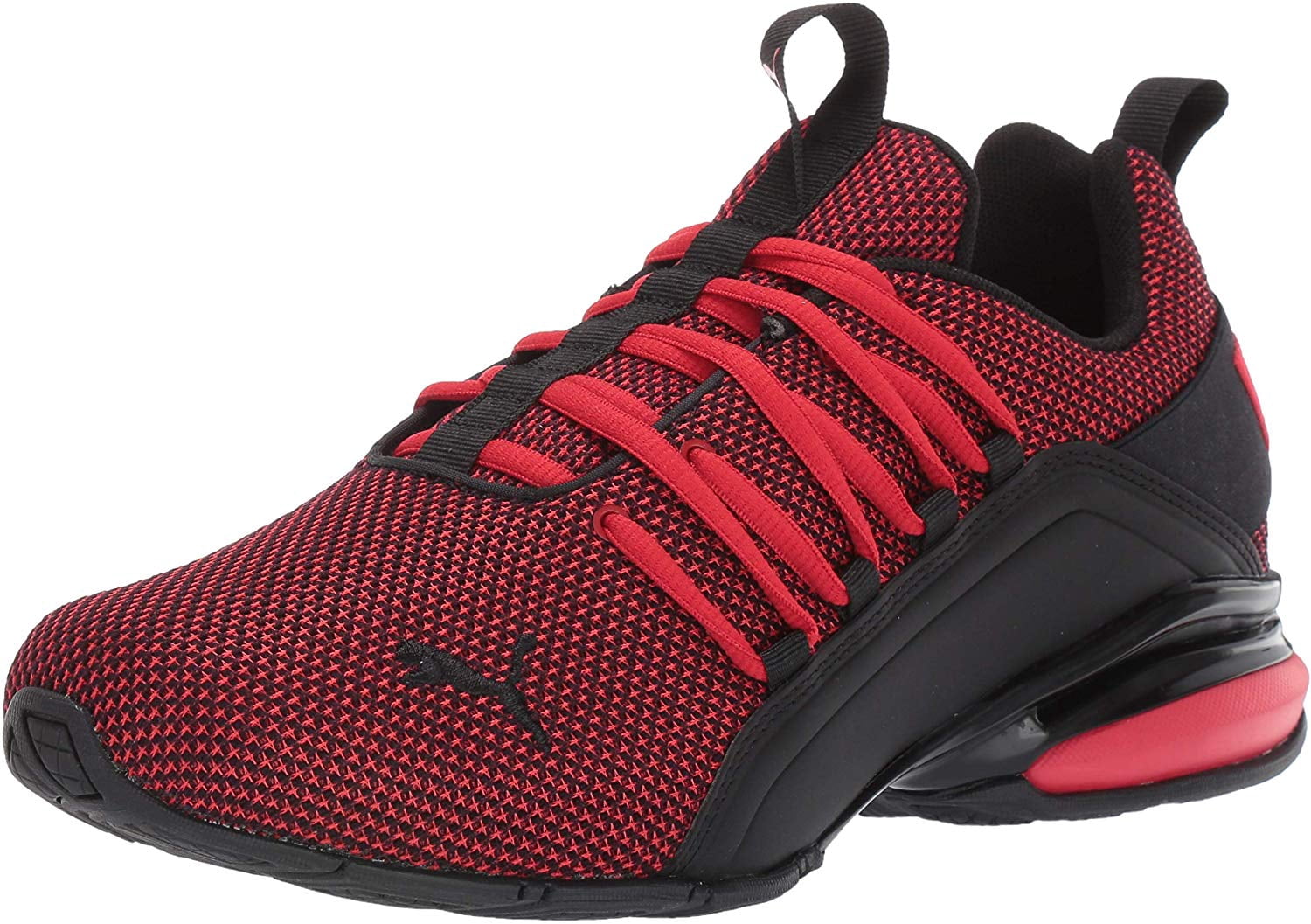 PUMA Men's Axelion Sneaker, highriskred 