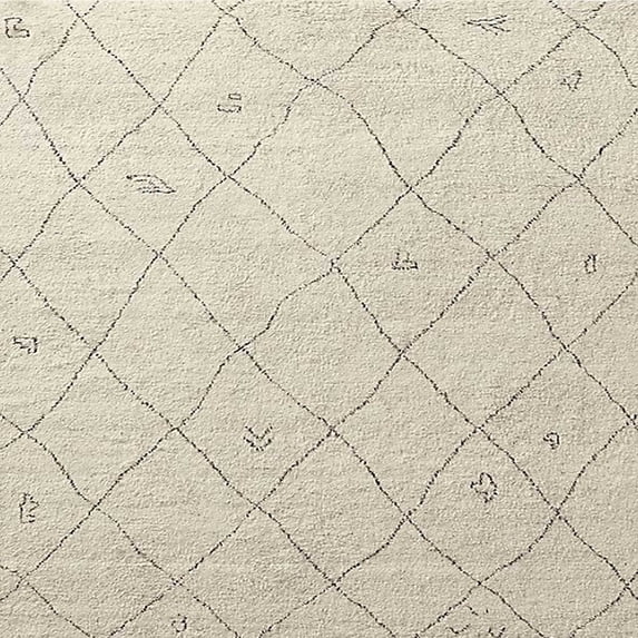 Ahgly Company Indoor Square Mid-Century Modern Sand Brown Solid Area Rugs, 5' Square