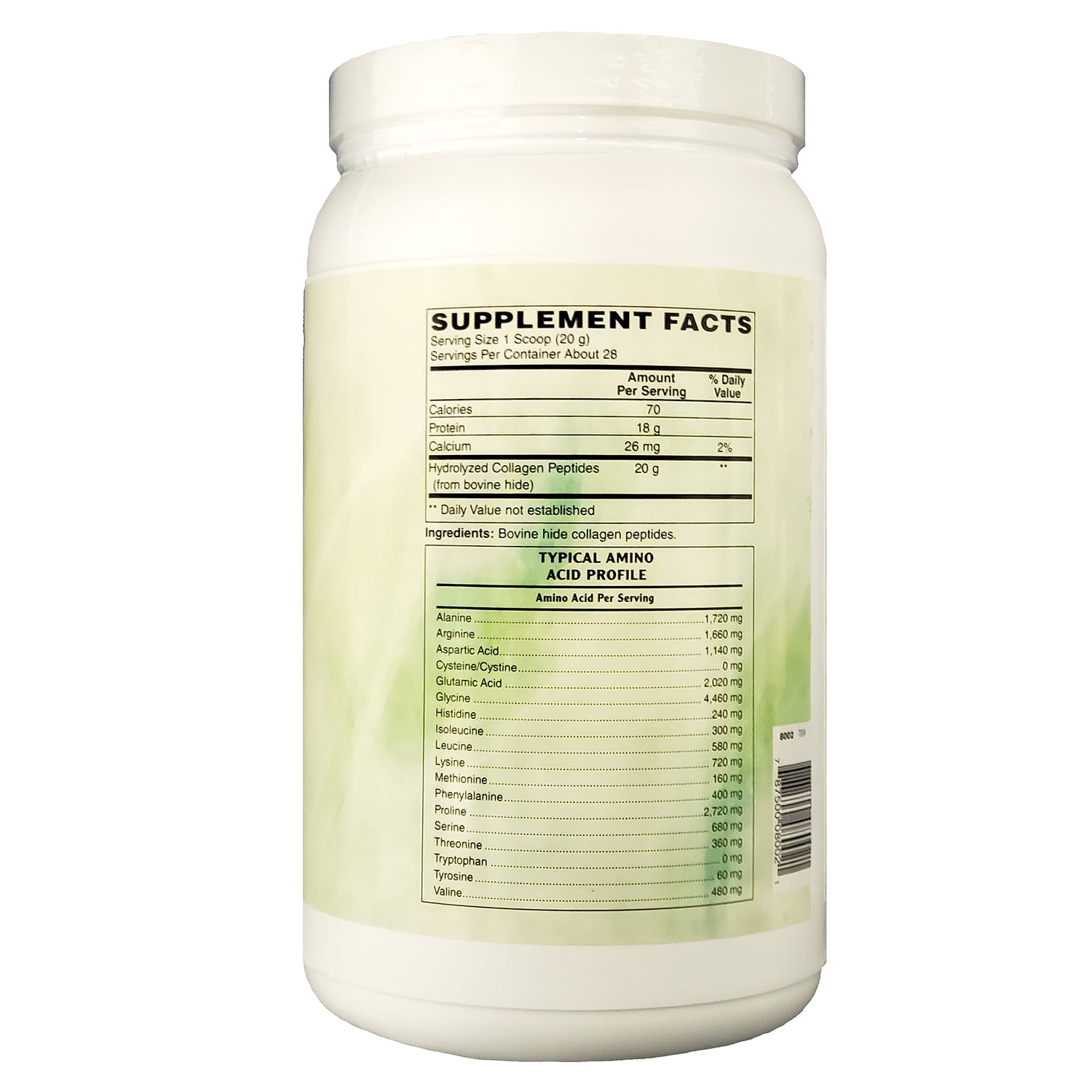 Holly Hill Health Foods Collagen Peptide Powder, Unflavored, 19.75 Ounces
