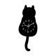 thumbnail image 3 of Reloj de pared con cola de gato meneando, bonito reloj decorativo de 17,5 x 43,5 cm de acrílico. Negro, 3 of 9