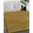 thumbnail image 3 of Ahgly Company Machine Washable Indoor Round Contemporary Dark Golden Rod Brown Area Rugs, 5' Round, 3 of 7