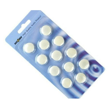 Ipod Earbud Covers HIeGI Quality Replacement Foam Pad Earbud, Ear Pad Sponge Cushion Covers for iPod & Stereo Headsets, White ()