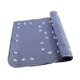 thumbnail image 3 of Extra Large Soft PVC Waffle Cushioned Texture Spa Quality Bathroom Tub Bath Mat Anti-Slip 36" x 17" Navy Blue, 3 of 5