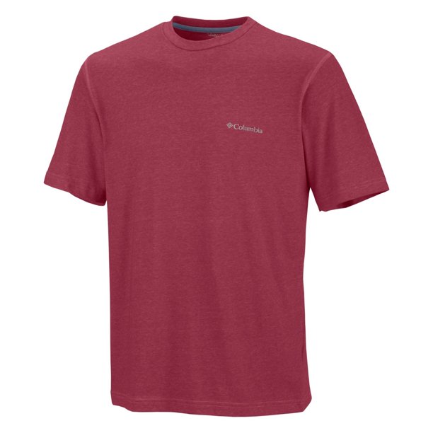 Camiseta técnica básica Columbia Thistletown para hombre color rojo grande