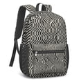 thumbnail image 2 of 17 Inch Lightweight Backpack,PVC Waterproof Oxford Fabric, Ergonomically Designed, with Large Capacity, Leopard Animal Print, 2 of 5