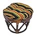 thumbnail image 3 of 18-inch Round Spun Polyester Tufted Footstool Cushion, 3 of 4